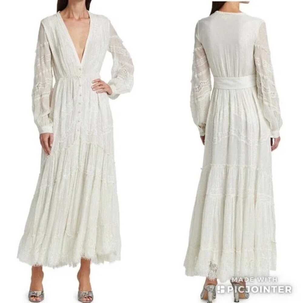 Rococo Sand Lace Zuri Maxi Dress - Picture 2 of 9